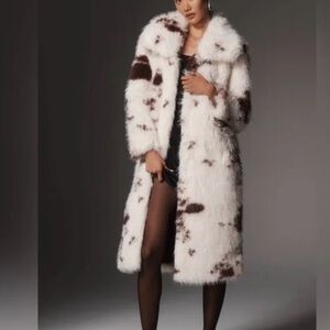 NVLT White and Brown Teddy Jacket size small brand new with tags